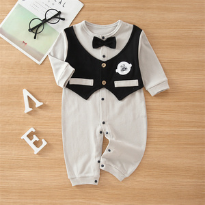 Mono de Algodón para Bebé Recién Nacido, Estilo Caballero, Manga Larga, Ropa de Otoño para Niños, en Oferta - Product Image 5