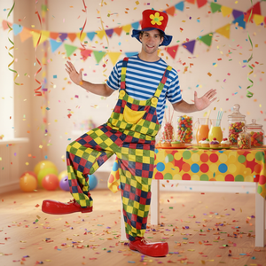 Costume de Clown de <span class=keywords><strong>Cirque</strong></span> Professionnel pour Adultes, Costume de Clown Coloré de Haute Qualité - Product Image 4