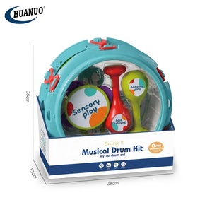 Meilleure vente bébé <span class=keywords><strong>Instrument</strong></span> de <span class=keywords><strong>musique</strong></span> jouets ensemble de batterie pour enfants en plastique sensoriel <span class=keywords><strong>musique</strong></span> Kits de batterie avec 6 pièces enfant cadeau - Product Image 6