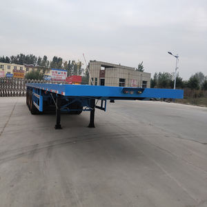 ELORRY Semi-remorque plateau 3 ou 4 essieux en aluminium, 20 ou 40 pieds, haute capacité de charge 25001-30000 kg, à vendre - Product Image 3