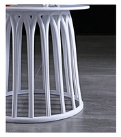 Nouvelle arrivée nordique moderne en plastique mini table café table rose table basse