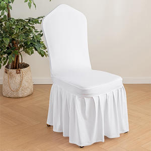 Düğün sandalyesi terlik koy ucuz pilili etek sarkaç sandalye kılıfı otel konferans ziyafet salonu oturma odası parti için - Product Image 1