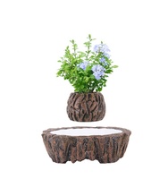 Pots de plantes à arrosage automatique intérieur/extérieur au design moderne pour le sol de jardin, carrés et ronds, ensemble de plantes personnalisées et bon marché, vente en gros, usage domestique
