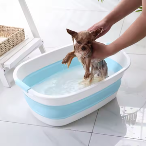 <span class=keywords><strong>Panier</strong></span> à linge pliable en <span class=keywords><strong>plastique</strong></span> Dainty Factory, pliable, pour baignoire pour <span class=keywords><strong>chien</strong></span>, baignoire pliable pour bébé, baignoire pour animaux de compagnie - Product Image 5