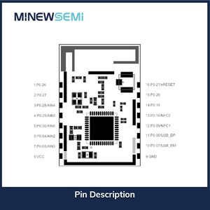 Me15ss02 điện năng thấp cho UART tr5310 Chipset mô-đun sle1.0 BLE 5.4 đa-giao thức 1Mb Flash 128kb RAM <span class=keywords><strong>Module</strong></span> không dây - Product Image 4