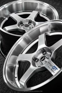 ล้อแม็กซ์ ROC Wholesale GT Racing ขนาด 15 16 17 18 นิ้ว ล้ออัลลอย 5 ก้าน ดีไซน์ <span class=keywords><strong>JDM</strong></span> ขอบลึก 4 รู 100 5 รู 100 5 รู 114.3 ผลิตด้วยวิธี Flow Forming - Product Image 5