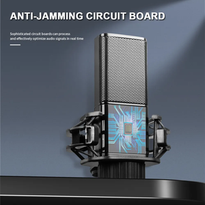 Micrófono de interfaz de Audio cardioide profesional, condensador vocal con cable de 48V, peso ligero, portátil, para juegos, al mejor precio, XLR - Product Image 3