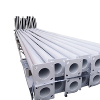 Alta calidad 10m 9m 8m 7m al aire libre único brazo Tapered galvanizado poste de luz para la calle