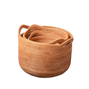 Rattan Hot Sale Household Dirty Clothes Storage Basket Rattan Woven Dirty Clothes Basket Dirty Laundry Toy