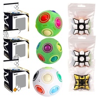 Cube Magique Éducatif Personnalisé 3x3x3 en Promotion – Cube de Vitesse Magnétique à Mouvement Fluide en Plastique avec Emballage Boîte Couleur