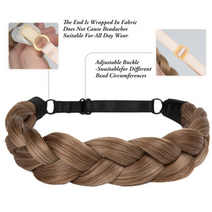 Perruque tressée à la main pour femme, double trame, en cheveux naturels, résistante à la chaleur, style européen-américain, pour le marché transfrontalier - Product Image 4
