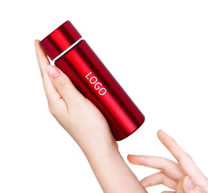 Gepersonaliseerde logo multi-kleuren verloop 120ml mini rode roestvrijstalen thermosfles kleine geïsoleerde waterfles kantoor/buiten - Product Image 1