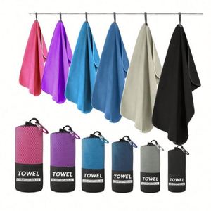 Serviette de plage, de yoga ou de natation en microfibre double face avec logo personnalisé, séchage rapide, super absorbante, impression active - Product Image 5