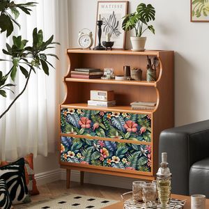 Creation Of Time And Space Peel And Stick Wallpaper Tropical Botanical Pattern Self Adhesive Moisture Proof For Wall And Cabinet - Product Image 4