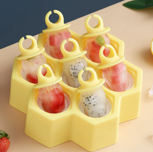 Bandeja de palo de molde de paletas de hielo congeladas para fabricante de bricolaje sin BPA para bebé con palos de anillo-herramientas de helado - Product Image 4