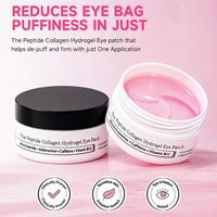 Masque pour les yeux en hydrogel aux peptides organiques OEM, patchs pour les yeux pour la réparation des rides et le soin des cernes