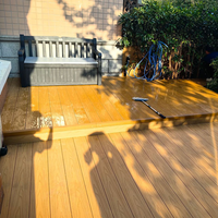 Plancher en bois composite de haute qualité, terrasse extérieure imperméable, lames de terrasse en composite