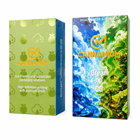 Cajas Rígidas Comestibles Desechables Personalizables para Cartuchos de Bolígrafo, con Estampado en Caliente Dorado y Plateado, Relieve UV y Embalaje Reciclable