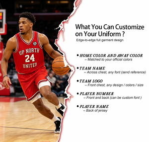 Ensemble Maillot et Short de Basketball Personnalisable pour Homme, Imprimé par Sublimation, Respirant, en Maille Respirante 180 GSM, pour Équipes Domicile/Extérieur - Product Image 2