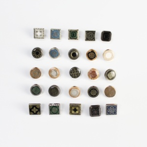 Chất lượng cao tùy chỉnh nút hình chữ nhật vòng tròn Kẽm hợp kim kim loại Báo Chí <span class=keywords><strong>Snap</strong></span> cho hàng may mặc cổ điển thanh lịch thời trang - Product Image 2