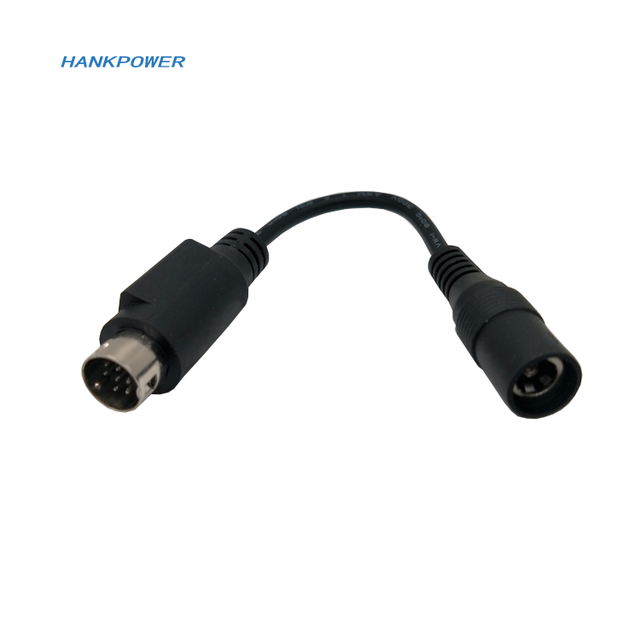 OEM Length MINI DIN 9PIN Male to DC 5.5*2.5 Female Power Cable Din 9Pin to DC5525 Charge Adapter Cable