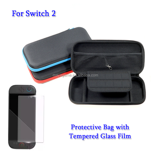 Nintendo <span class=keywords><strong>Switch</strong></span> 2 콘솔 용 하드 보호 케이스 백 NS2 용 강화 유리 필름이있는 스위치 2 핸드백 용 운반 - Product Image 2