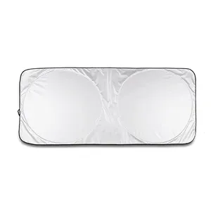 All Seasons Universal Automotive Car Windshield Car Sunshade with Storage Pouch Automotive Car Shield