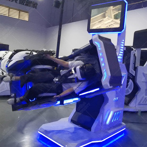เครื่องเกมรถไฟเหาะเสมือนจริงหมุนเวียน360 9D VR อุปกรณ์ VR 720องศาเครื่องจำลองการบินสวนสนุก - Product Image 5