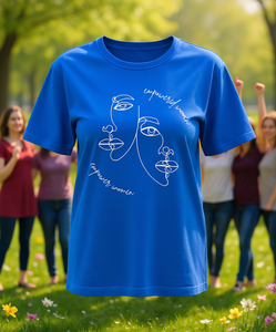 Maglietta da Donna 'Empowered Women Empower Women' - T-Shirt Femminista a Maniche Corte, Girocollo, 100% Cotone, Vestibilità Regolare, Stile Casual - Product Image 2