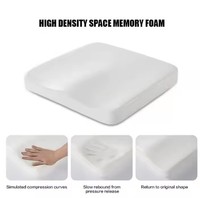 Coussin ergonomique matelassé en mousse à mémoire de forme pour soulagement des douleurs sciatiques et du coccyx, idéal pour chaise de voiture ou de bureau, amovible
