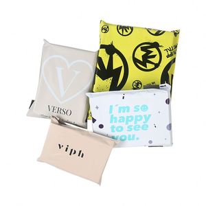 Sacs d'expédition écologiques de grande taille avec logo personnalisé, biodégradables et pour l'emballage de vêtements, expédition postale - Product Image 1