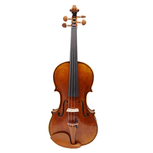 Violín Acústico de 4 Cuerdas con Tapa de Abeto Sólido, Fondo de Arce, Diapasón de Ébano, Cuerdas de Acero, Acabado Barnizado y Cuerpo de Madera - Product Image 1