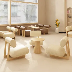 Coffee shop leisure table and chair combination dessert bakery rest area reception negotiation booth