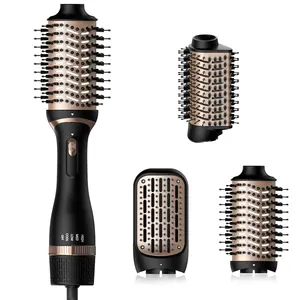 Professional Hot Tools Multi-temperature Setting One-Step Blowout Oval Hot Air Brush Blow Hair Dryer Brush