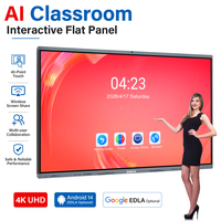 Goedkope prijs 65 75 86 98 inch LCD digitaal display infrarood AI interactief smartboard touchscreen whiteboard