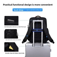 Mochila de Viaje para Hombre, Personalizada de Fábrica, de Tela Oxford Repelente al Agua, Multifuncional, con Carga USB, para Viajes de Negocios y Portátil