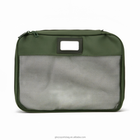 Ensemble de cubes de rangement de voyage en polyester transparent imperméable avec fermeture éclair pour vêtements et articles de toilette, organisateur de rangement, logo personnalisé