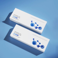 Boîtes d'emballage personnalisées écologiques, recyclables, minimalistes et luxueuses pour produits pharmaceutiques, avec logo estampé à chaud pour l'acide hyaluronique