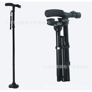 Canne télescopique pliable en alliage d'aluminium Trust Cane, cinq sections avec lumière intégrée pour personnes âgées - Product Image 4