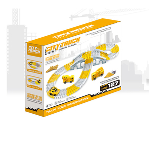 LONGXI 127 Pcs Construction Toys Train <strong>Track</strong> <strong>Building</strong> <strong>Block</strong> Sets Race <strong>Track</strong> Play Car Games for Kids - Product Image 6