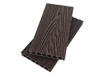 Planche de terrasse en composite WPC de haute qualité et résistante, 138*24 mm, imperméable pour l'extérieur et le jardin