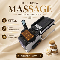 Lit de massage POP RELAX V4 en jade avec contrôle de la minuterie, chauffage thérapeutique, traction chiropratique de la colonne vertébrale pour la physiothérapie à domicile