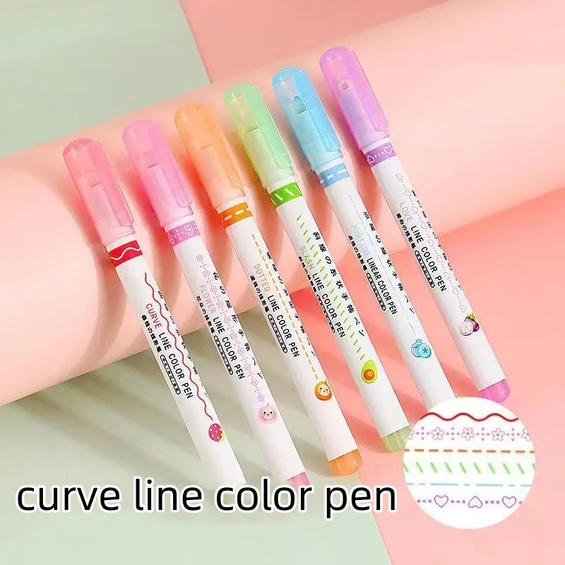 Customizable Hot Sale Highlighter Pen roller highlighter pen OEM Customized Logo Style School