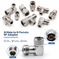 Adaptateur RF N mâle vers N femelle, connecteur coaxial pour câble d'antenne et communication sans fil
