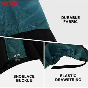 Protectores de piernas impermeables WOQI para senderismo, montañismo, deportes de nieve, camping al aire libre, para adultos, de neopreno y tela Oxford - Product Image 3