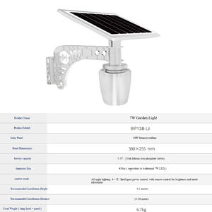 Lámpara Solar de Alta Venta con Control Remoto, Luz LED para Calle, <span class=keywords><strong>Precio</strong></span> de Lámpara Solar para Jardín Exterior - Product Image 3
