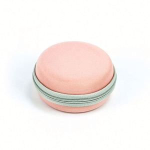 Étui pour écouteurs en EVA de forme ronde personnalisée, petit format, portable, pour voyage, pochette pour écouteurs en EVA rose, mignon, étui pour câble de chargeur USB en EVA - Product Image 3