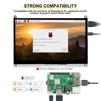 Module d'affichage LCD TFT IPS USB haute luminosité de 10,1 pouces pour Windows, Raspberry, Linux et avec écran tactile capacitif
