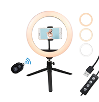 Offres Spéciales youtube 10 pouces 26cm réglable dimmable a mené la lumière d'anneau de téléphone pas cher lumière d'anneau pour la photographie En Direct