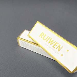 Boîte à parfum de luxe noire avec impression UV |   Emballage cosmétique imprimé en couleur |   Boîte en papier gaufré - Product Image 4